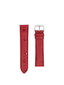 Watch strap Ostrich 3.5 vermilion red