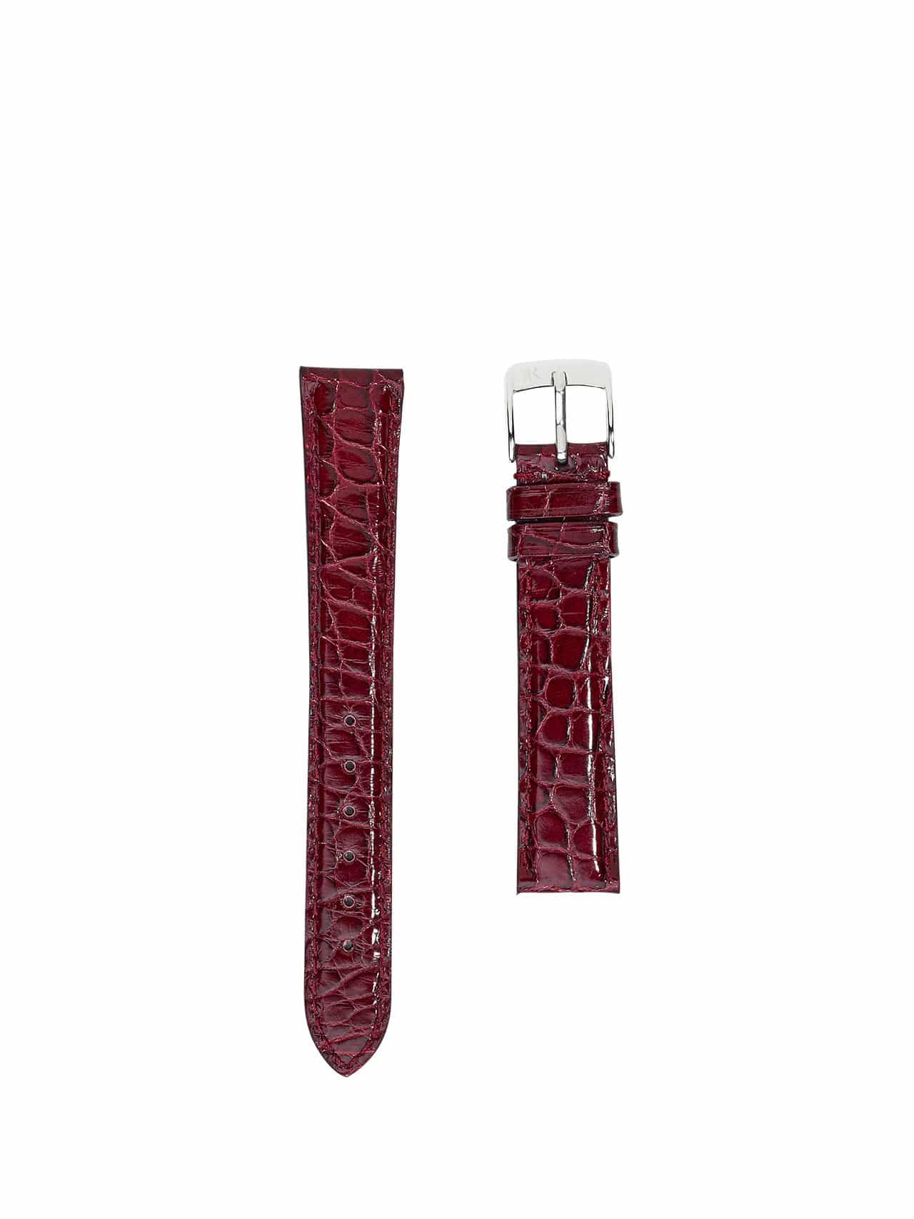 jean rousseau watch straps leather crocodile  brown